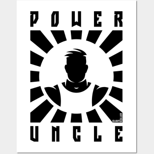 Power Uncle (Rays / Black) Posters and Art